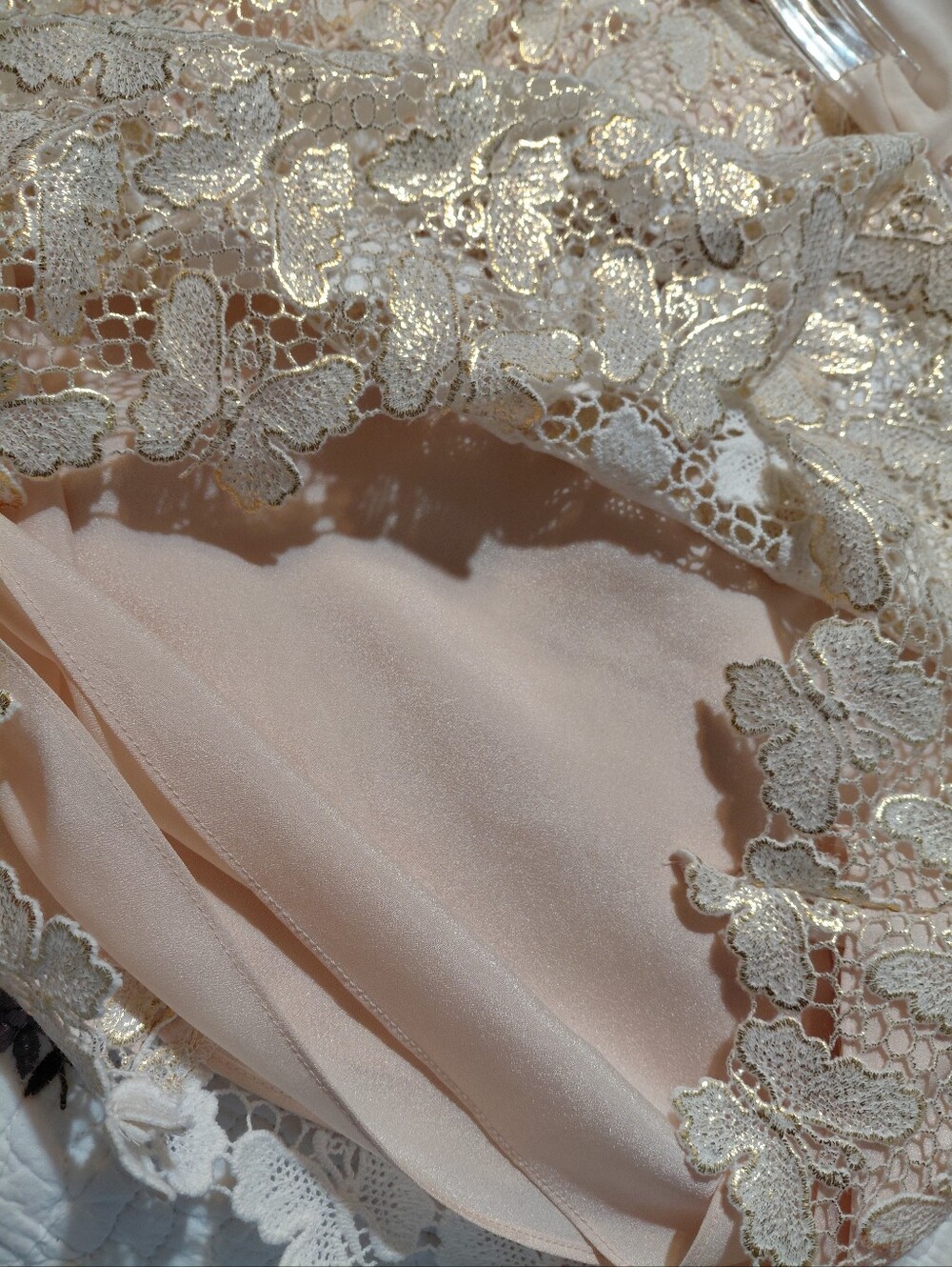 LILLY PULITZER fulton DRESS sz 8 papillon lace buttefly gold cream wedding RARE! - Picture 6 of 10
